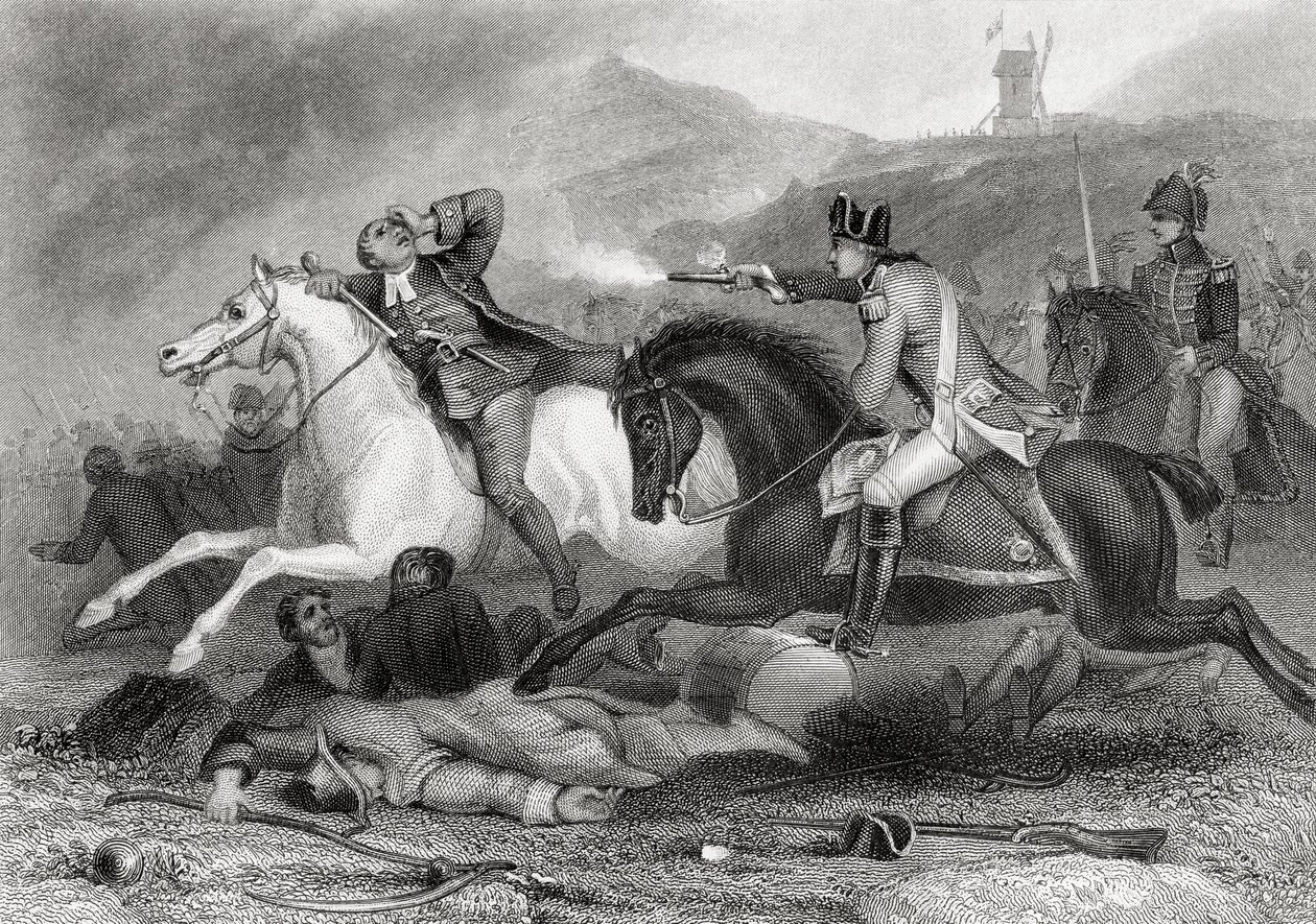 Rebel leader Father Clinch being shot at the Battle of Vinegar Hill